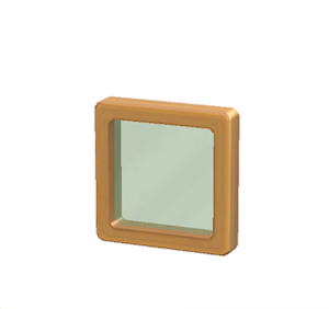Aquamarine Glass window
