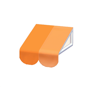 Orange Glossy awning
