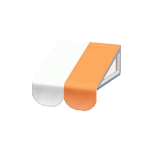 White Glossy awning