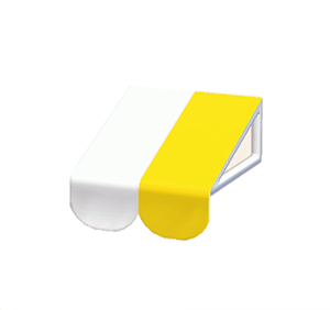 Yellow Glossy awning