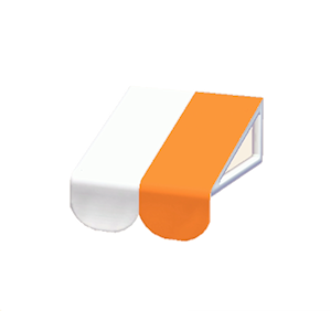 Orange Glossy awning