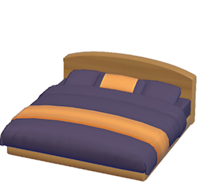 Plum Guest-room bed