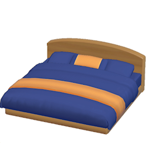 Navy Guest-room bed