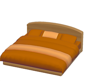 Orange Guest-room bed