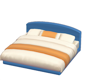 Blue Guest-room bed