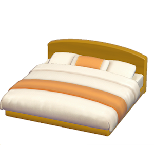Yellow Guest-room bed