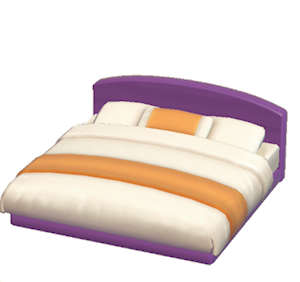 Purple Guest-room bed