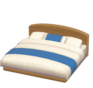 Blue Guest-room bed