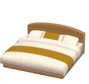 Yellow Guest-room bed