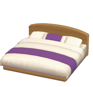 Purple Guest-room bed