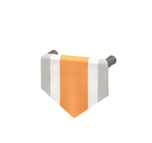 White Hanging banner