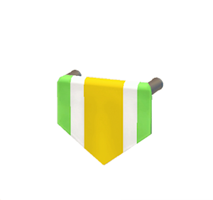 Yellow Hanging banner