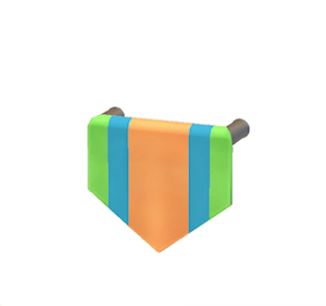 Blue Hanging banner