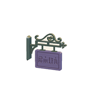 Navy Hanging sign