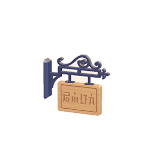 Navy Hanging sign