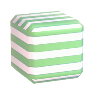 Green Horizontal-stripe print