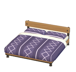 Plum Industrial bed