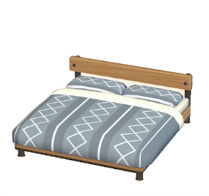 Gray Industrial bed