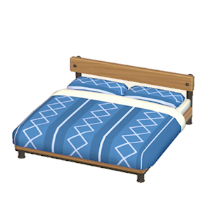 Blue Industrial bed