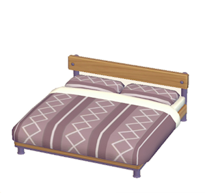 Plum Industrial bed