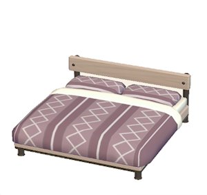 Beige Industrial bed