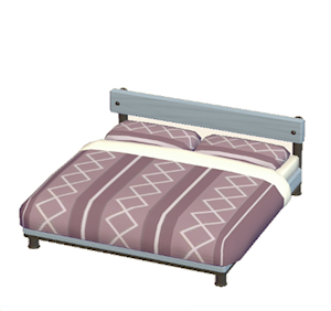 Gray Industrial bed
