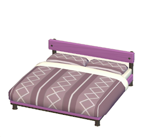 Purple Industrial bed