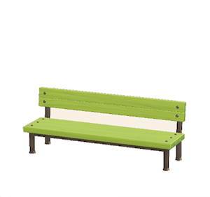 Lime Industrial bench
