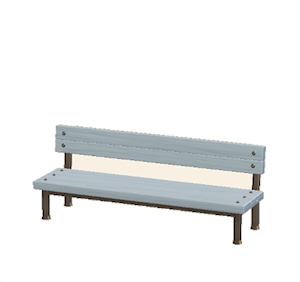 Gray Industrial bench
