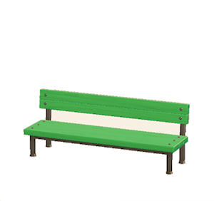 Green Industrial bench