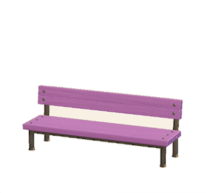 Purple Industrial bench