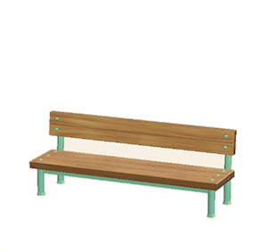 Aquamarine Industrial bench