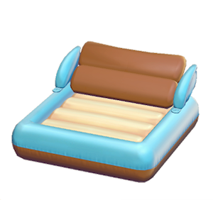 Brown Inflatable boat
