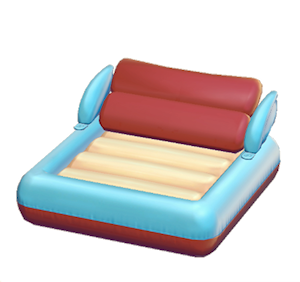 Red Inflatable boat