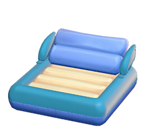 Blue Inflatable boat