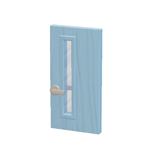 Blue Interior door