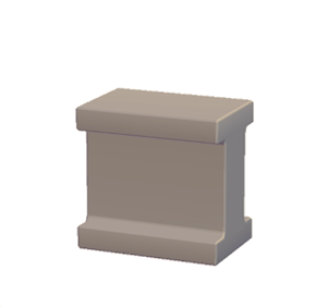 Beige Iron beam