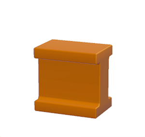 Orange Iron beam