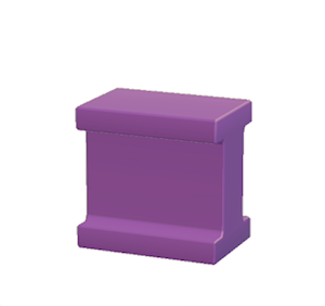 Purple Iron beam