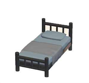 Gray Iron bed
