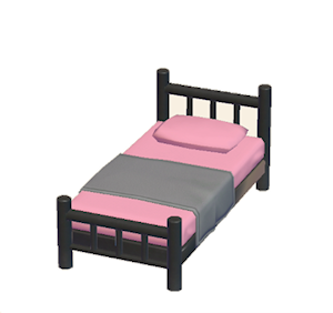 Pink Iron bed