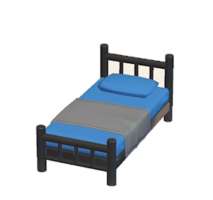 Blue Iron bed