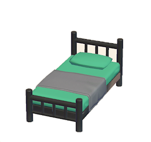 Aquamarine Iron bed