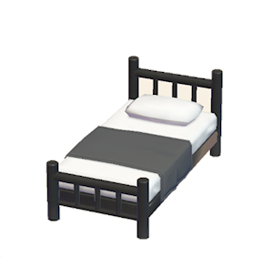 Black Iron bed