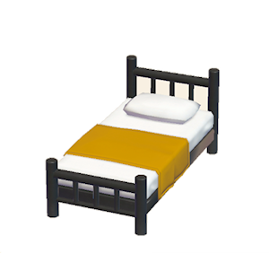 Yellow Iron bed