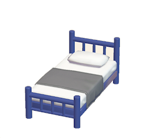Navy Iron bed