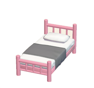 Pink Iron bed