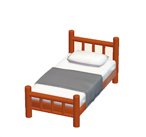 Red Iron bed