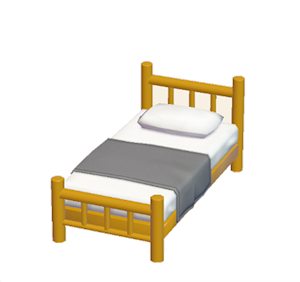 Yellow Iron bed