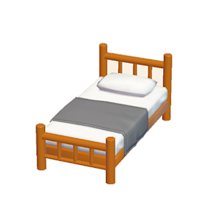 Orange Iron bed